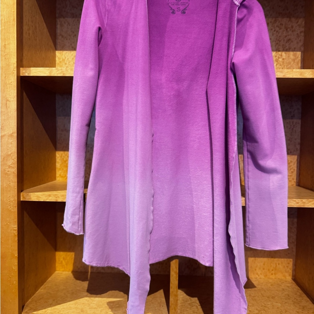 Green Apple 🍏 Yoga Wear - Bamboo Ombre Open Cardigan one size - Berry - NWT - Picture 4 of 4